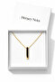 Unisex Gold Color Stainless Steel Bar Necklace 60 cm Chain - 5