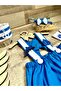 Sailor Concept Handmade Custom-Made Baby Boy Bow Tie Salopet Bow Tie Socks Crown Set - 2