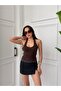 Women's Brown Lace Detailed Strappy Fit Blouse - 3
