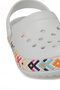Galvez White Women's Sabo Slippers - 7
