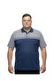 Men's Plus Size Melange Aviator Polo Collar Short Sleeve Punto T-Shirt 5Xl-6Xl-7Xl-8Xl