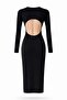 Black Backless Long Dress