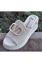 2313142Y Women's Genuine Leather Padded Sole Slippers