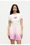 Women's Crop T-Shirt Slim Fit Printed 100% Cotton Summer Casual and Trendy - 4