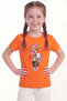 Printed Short Sleeve Girls' T-Shirt B1