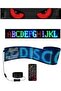 لوحة مصفوفة LED RGB ذات هيكل مرن، شاشة عرض نصية متحركة يمكن التحكم بها عبر التطبيق - 3