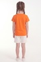 Printed Short Sleeve Girls' T-Shirt B1 - 4
