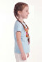 Printed Short Sleeve Girls' T-Shirt B1 - 3