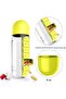2-in-1 Pill Organizer Water Bottle 600ml, Portable Weekly Medicine Box with Drinking Cup - 2