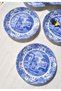 Set of 6 Special Design Premium Ceramic 20 cm Cake Plates Blue Dessert Plate - Old Town - 5