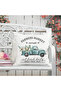 Set of 4 Farmers Market Eucalyptus Patterned Throw Pillow Covers Gather Bless Our Home Decorative Pillow - 6