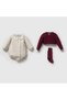 Baby Girl Linen Romper Set 3 Pieces 100% Cotton 3-6-9-12 Months - 7