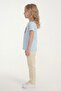 Printed Short Sleeve Girls' T-Shirt B10 - 3