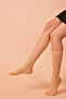 Women's 40 Denier Knee-High Socks /Sahara Color/ Medium Thickness/ Pack of 6/for Those Who Always Want Elegance - 2