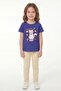Printed Short Sleeve Girls' T-Shirt B7