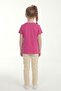 Printed Short Sleeve Girls' T-Shirt B11 - 4