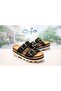26Y221 Women's 36/41 Thick Sole Double-Strapped Stone Premium Slippers - 2