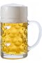 German Beer Mug Stein, 1000ml Glass Tankard with Handle, Isar Classic Beer Mug, 2-Piece Set - 5