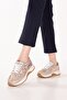 Genuine Leather Anatomical Sole Comfortable Casual Shoes Elnr.310 Mink Snake - 4