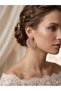 Marquise Model Bridal Henna Wedding Costume Earrings Evening Dress Earrings - 3