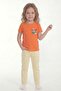 Printed Short Sleeve Girls' T-Shirt B12 - 2