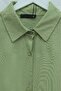 Buttoned Casual Viscose Shirt - Green - 5