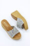 Sup 2004 Stone Detailed Padded Sole Slippers - 3