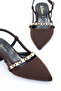Sup 3647 Ankle Strap Shoes with Buckle Detail - 3