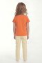 Printed Short Sleeve Girls' T-Shirt B12 - 4