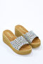 Sup 2004 Stone Detailed Padded Sole Slippers