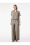 Linen Look Khaki Women's Shirt 6Sak60069Pw - 2