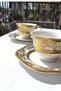 4 Pieces 2 Persons Porcelain Gold Gilded Coffee Cup Set Gold Flower Coffee Cup 90 ml - 4