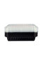 Classique Range 5 pcs Rectangular Black Base Container with Lid 58 oz