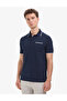 Navy Blue Regular Fit 100% Cotton Buttoned Polo Collar T-Shirt 50327859-Vr033 - 3