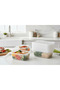 10 pcs Rectangular Microwaveable Container with Lid 750 ml - 4