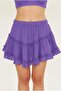 Asymmetrical Cut Muslin Mini Skirt