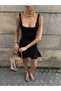 Short Dress with Skirt Print Detail - 2