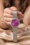 Moscow Women's Watch Silver Case Vintage Oval Model |   Purple Steel Cord Luxury & Elegant Watch - 5
