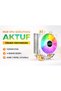 Ak4X Rainbow 4 Copper Tube Amd/Intel Tower Type High Processor Cooler White