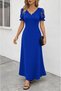 New Season Women's Lace Sleeve Detail V-Neck Long Janjan Dress - 2
