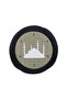 Mosque Yellow - Black Fabric - Green Skullcap - Crossed Wrap - Mosque Embroidered - 7 Meters - 2
