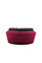 Cami Sarığı - Burgundy Fabric - Black Veil - Plain Wrap - Cami Embroidered - 5 Meters - 2