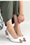 Nemba White Patent Leather Wedge Heel Shoes - 3
