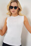 Women's Sleeveless Bodysuit 4347 - White - 2