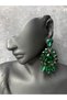 Crystal Stone Elegant Cut Dangle Earrings Bridal Wedding Jewelry - 2