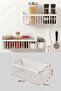 Multi-Purpose, Self-Adhesive 2-Piece Bathroom and Kitchen Organizer - Set of 2 Multi-Purpose Shelves - with Hanger Gift - 5