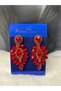 Sparkling Baguette Bridal Wedding Henna Night Earrings