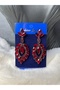 Stylish Earrings with Shiny Stones for Wedding and Henna Bridal Evening Dresses