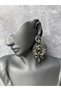 Crystal Stone Elegant Cut Dangle Earrings Bridal Wedding Jewelry - 2