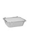 10 pcs Rectangular Aluminium Containers with Lid 420 cc